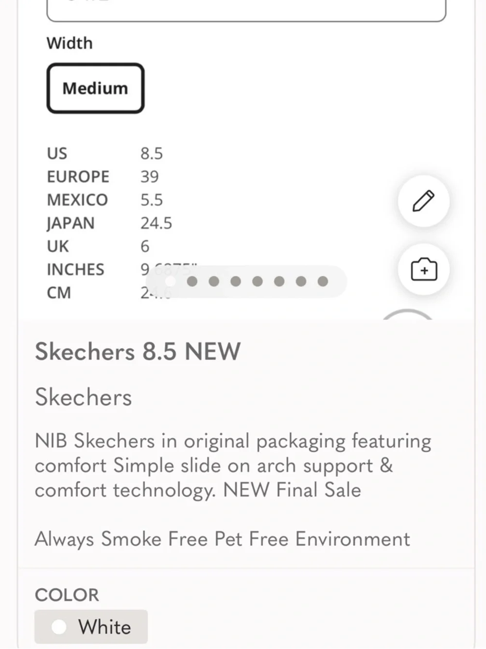 Skechers Arch Support 8.5 NIB NEW See Photos More Details Final Sale - Picture 4 of 7